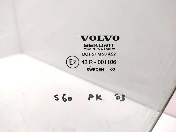 Volvo S60 (2000 - 2004)  43R001106 Основное стекло передних дверей (четырехдверного автомобиля)