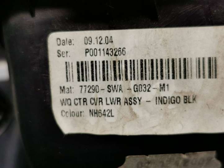 Honda CR-V (2009 - 2012)  77290SWAA01020 Другая центральная деталь консоли (туннеля)
