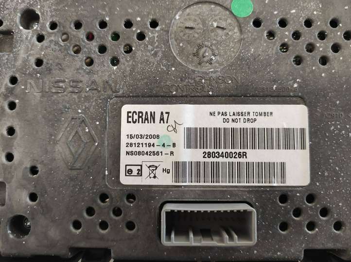 Renault Laguna (2007 - 2015)  280340026R Экран/ дисплей / маленький экран