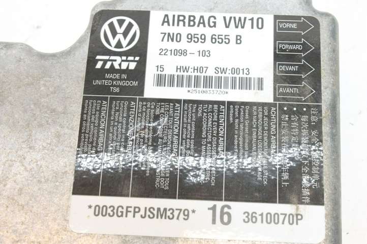 Volkswagen Sharan (2010 - 2015)  7N0959655B Блок управления надувных подушек
