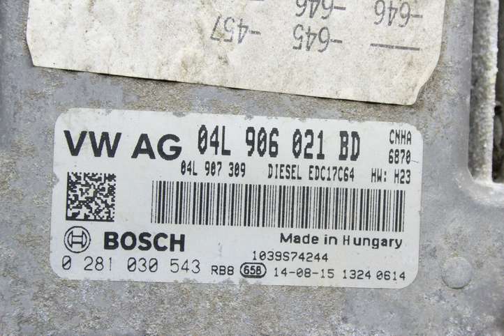 Audi A6 (2011 - 2014)  04L906021BD Блок управления двигателя