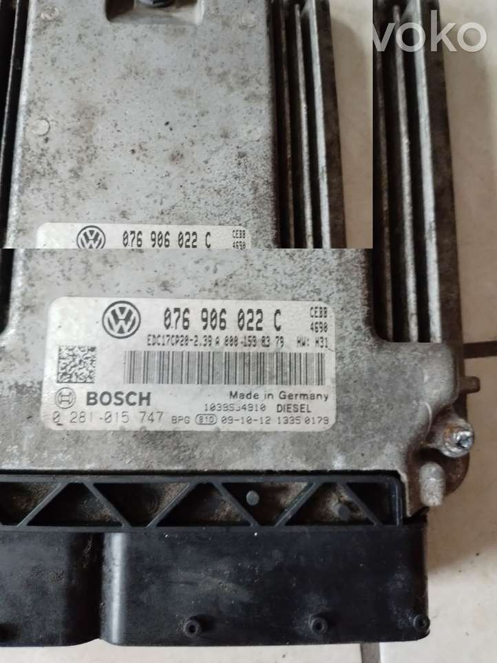 Volkswagen Crafter (2006 - 2016)  0281015747 Комплект зажигания