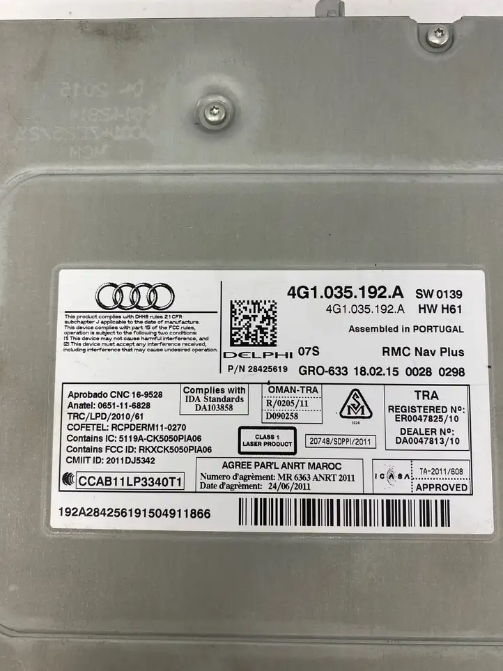 Audi A6 C7 (2014 - 2018) 4G1035192A Магнитола / мультимедийная система — фото 9