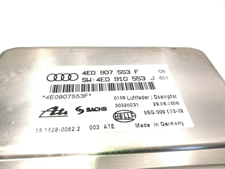 Audi A8 S8 D3 4E (2005 - 2007) 4E0907553F Блок управления пневмоподвеской — фото 2