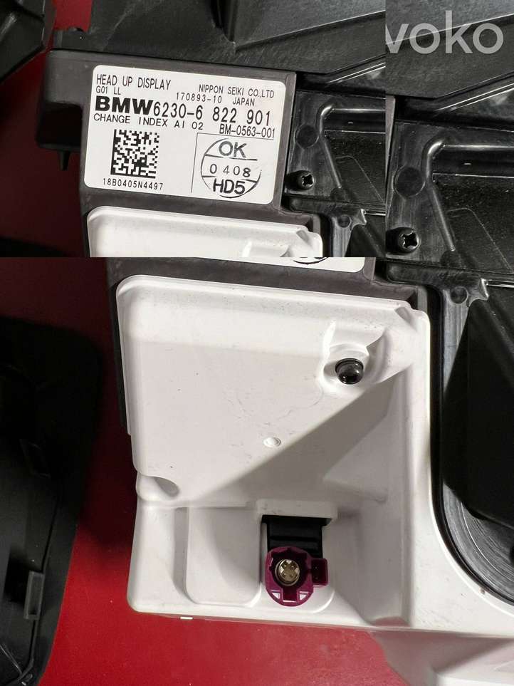 BMW X3 G01 (2018 - )  6822901 Экран дисплея вверх