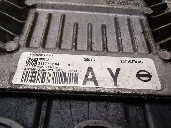 Nissan Qashqai (2006 - 2010)  23710JD54D Блок управления двигателя