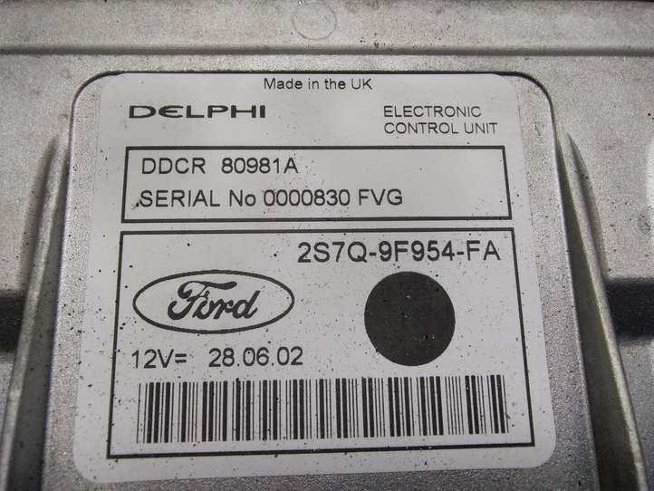 Ford Mondeo Mk III (2000 - 2007)  2S7Q9F954FA Блок управления двигателя