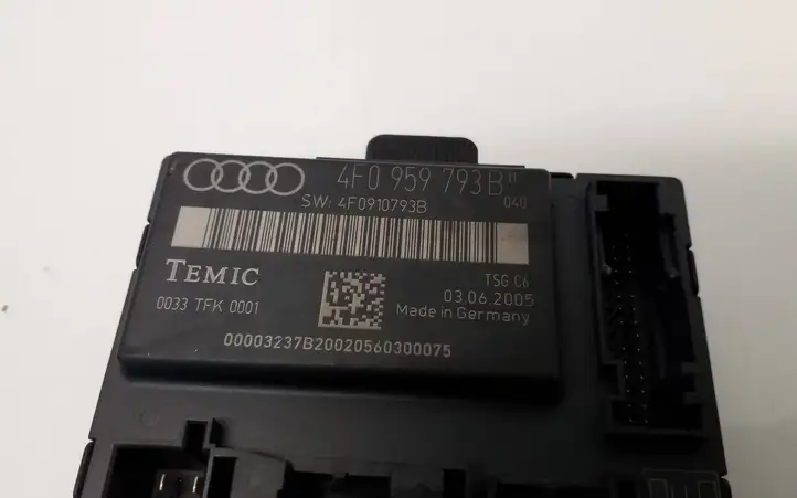 Audi A6 S6 C6 4F (2004 - 2008) 4F0959793B Блок управления дверью — фото 4