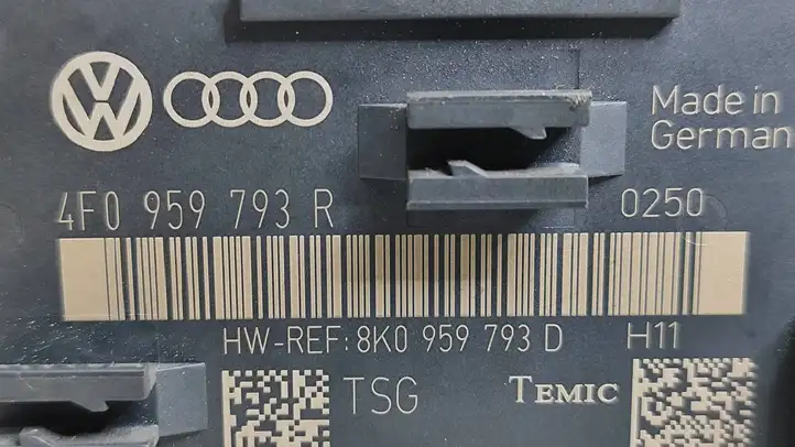 Audi A6 S6 C6 4F (2008 - 2011) 8K0959793D Блок управления дверью — фото 2