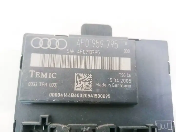 Audi A6 S6 C6 4F (2004 - 2008) 4F0959795 Блок управления дверью — фото 3