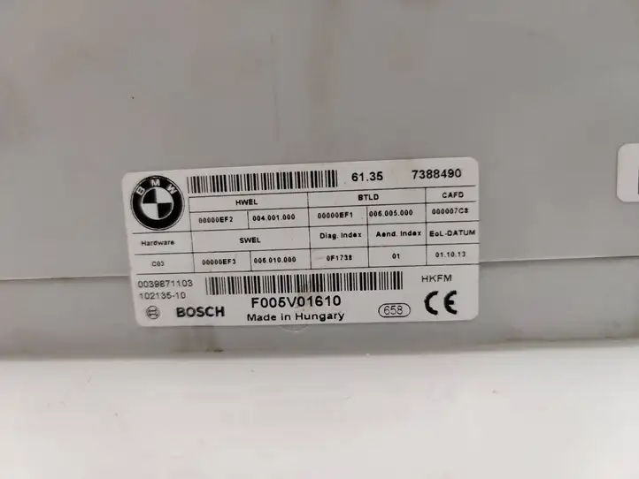 BMW 3 F30 F35 F31 (2012 - 2018) 7388490 Блок управления крышкой багажника — фото 5