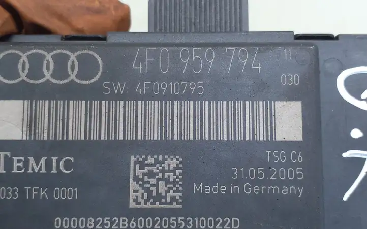 Audi A6 S6 C6 4F (2004 - 2008) 4F0959794 Блок управления дверью — фото 5