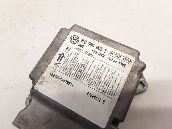 Seat Toledo III (5P) (2004 - 2009)  1K0909605T Блок управления надувных подушек