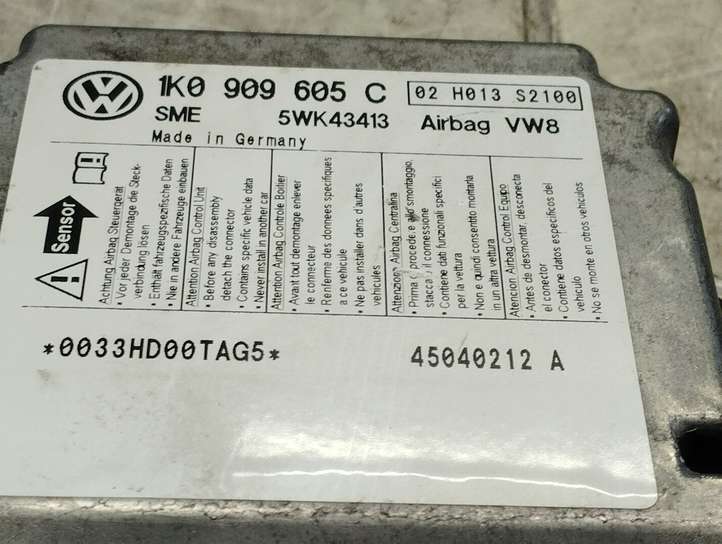 Seat Altea (2004 - 2009)  1K0909605C Блок управления надувных подушек