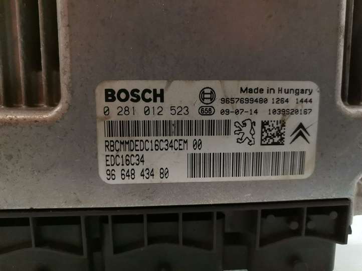 Citroen C3 (2002 - 2009)  9664843480 Блок управления двигателя