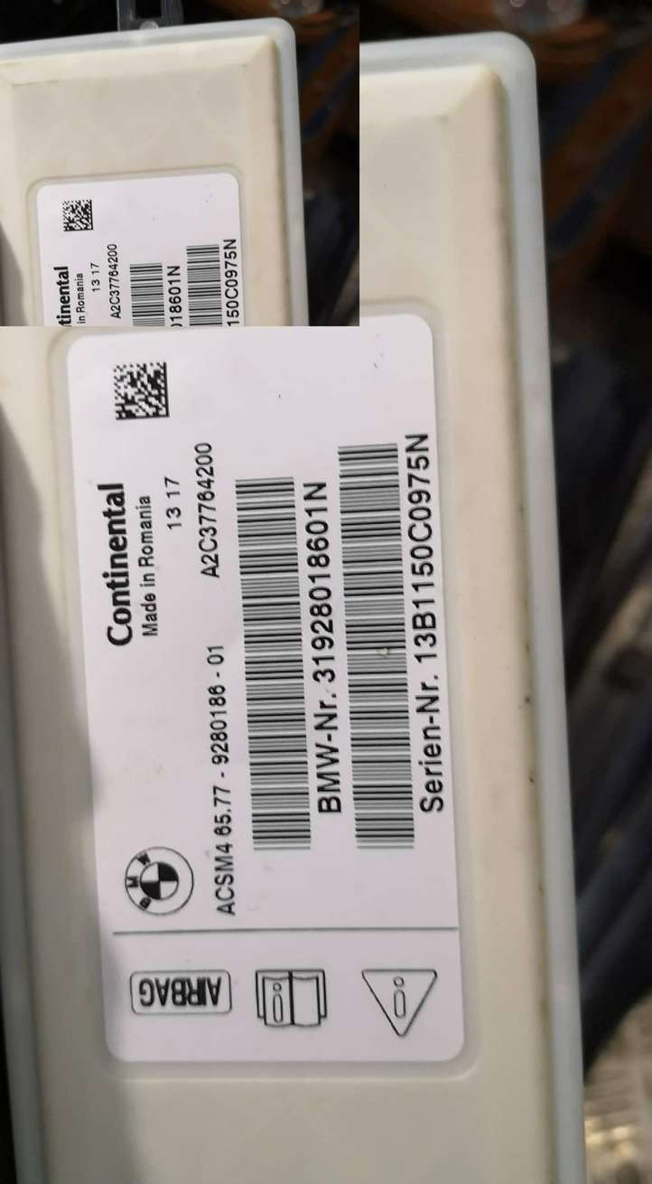 BMW 3 F30 F35 F31 (2012 - 2018)   Блок управления надувных подушек
