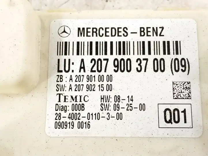 Mercedes-Benz E C207 W207 (2009 - 2017) Модуль комфорта — фото 2