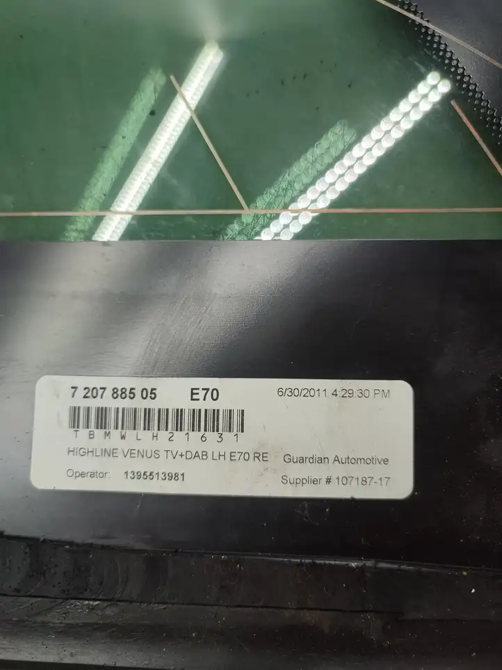 BMW X5 E70 (2006 - 2013) 7207885 Заднее боковое стекло — фото 4