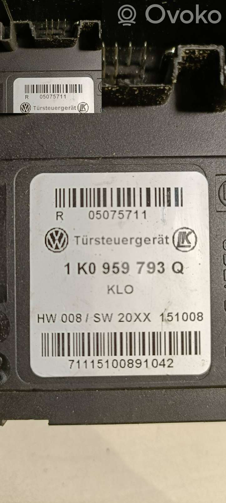 Volkswagen Golf VI (2009 - 2013)  1K0959793Q Передний комплект электрического механизма для подъема окна