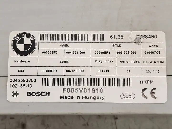 BMW 3 F30 F35 F31 (2012 - 2018) 10213510 Блок управления крышкой багажника — фото 2