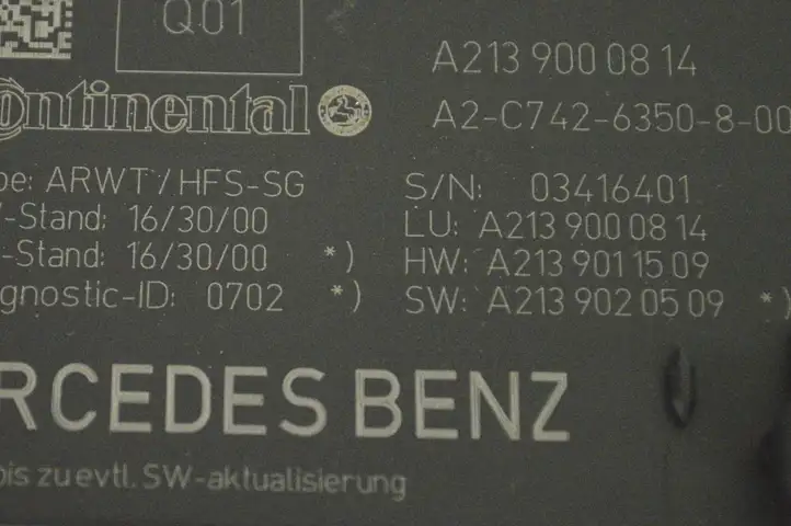 Mercedes-Benz E W213 (2016 - ) A2139000814 Блок управления крышкой багажника — фото 5