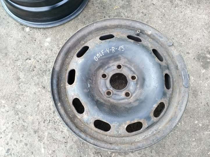 Volkswagen Golf IV (1998 - 2005)  1J0601027Q Стальной штампованный обод (ободья) колеса R 15