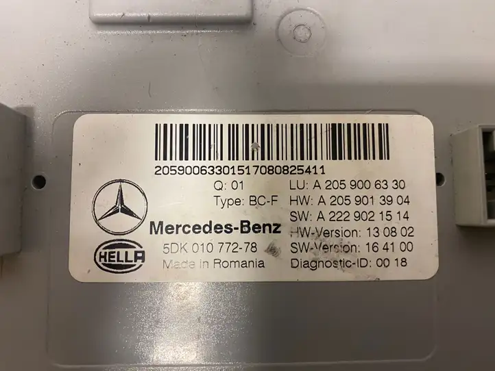 Mercedes-Benz C W205 (2014 - 2021) A2229021514 Модуль комфорта — фото 2