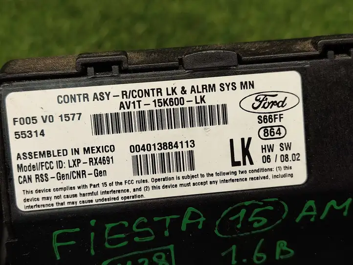 Ford Fiesta (2013 - 2017) AV1T15K600LK Модуль комфорта — фото 2