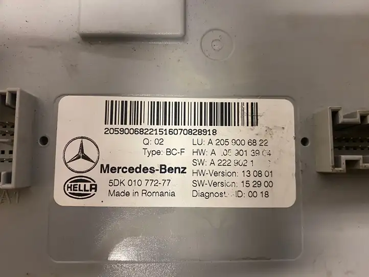 Mercedes-Benz C W205 (2014 - 2021) A2229021514 Модуль комфорта — фото 2
