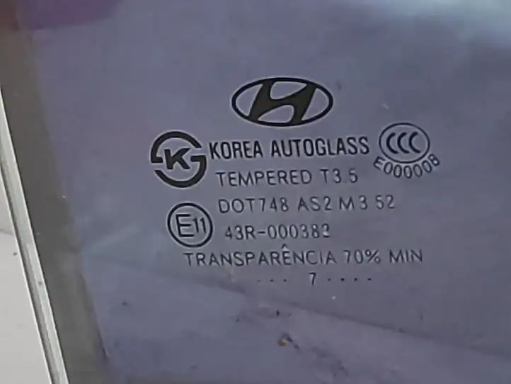 Hyundai Santa Fe (2005 - 2009) 43R000382 Стекло задней двери — фото 2