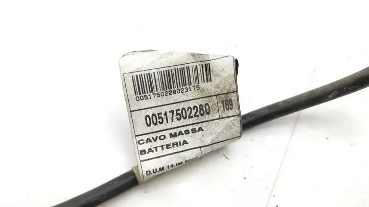 Fiat Panda II (2004 - 2011) 00517502280 Минусовой провод аккумулятора — фото 5