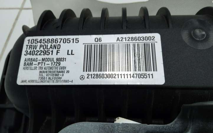 Mercedes-Benz E W212 (2009 - 2016)  A2128603002 Подушка безопастности пассажира