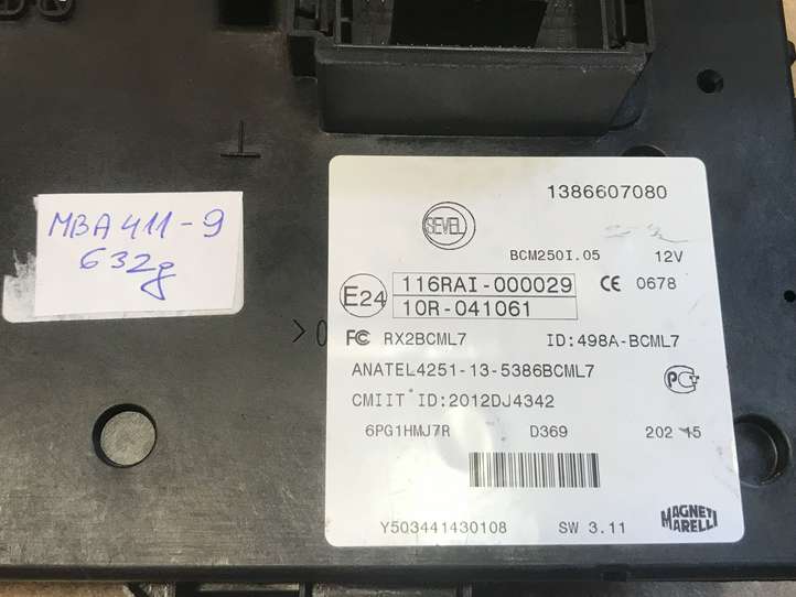 Peugeot Boxer (2007 - 2014)  1386607080 Блок монтирования реле
