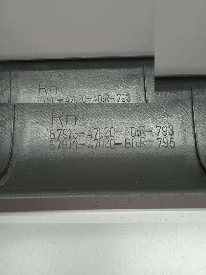 Toyota Prius (XW20) (2003 - 2009)  6791347020 Отделка переднего порога (внутренняя)