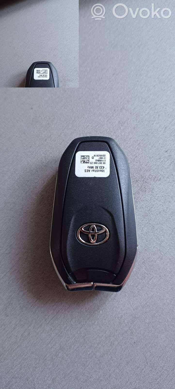 Toyota ProAce Verso (2016 - )   Ключ / карточка зажигания