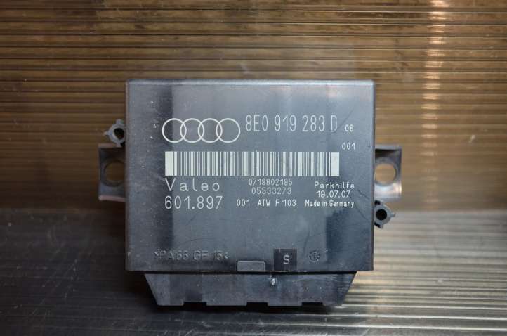 8E0919283 Audi A4 S4 B7 8E 8H Parkavimo (PDC) daviklių valdymo blokas