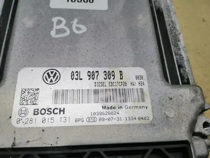 Volkswagen PASSAT B6 (2005 - 2010) 03L907309B Блок управления двигателем (ЭБУ) — фото 3