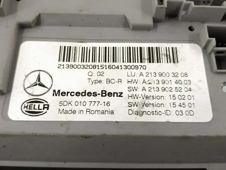 Mercedes-Benz E W213 (2016 - ) Модуль комфорта — фото 2