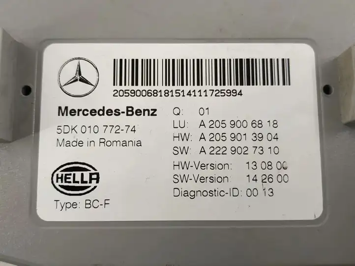 Mercedes-Benz C W205 (2014 - 2021) Модуль комфорта — фото 2