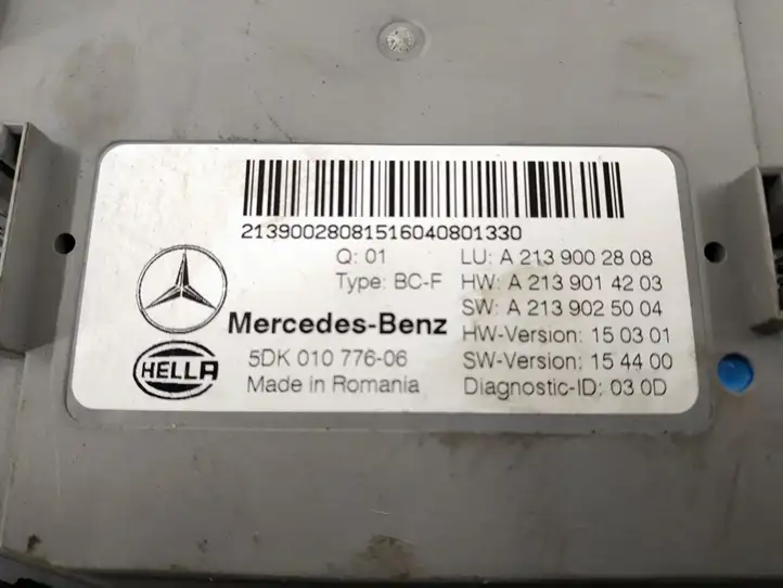 Mercedes-Benz E W213 (2016 - ) Модуль комфорта — фото 2