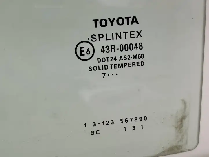Toyota Avensis T250 (2006 - 2009) 43R00048 Стекло задней двери — фото 2