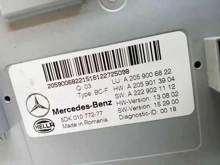 Mercedes-Benz C W205 (2014 - 2021) A2059006822 Модуль комфорта — фото 4