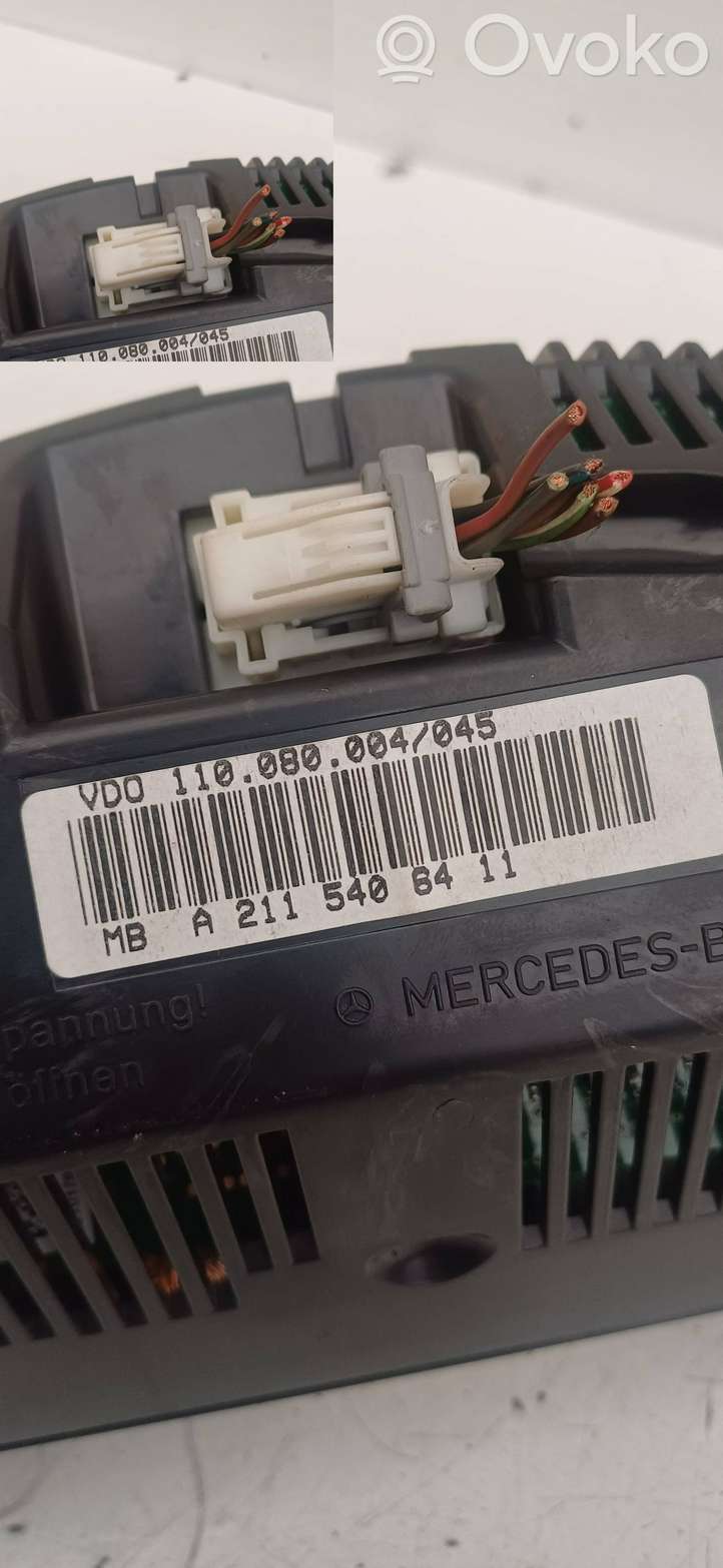 Mercedes-Benz E W211 (2002 - 2009)  A2115406411 Спидометр (приборный щиток)