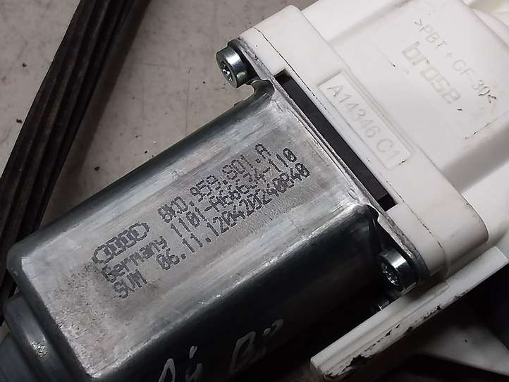 Audi A4 (2007 - 2011)  8K0959801A Передний комплект электрического механизма для подъема окна