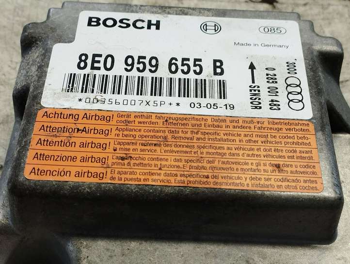 Audi A4 (2000 - 2006)  8E0959655B Блок управления надувных подушек