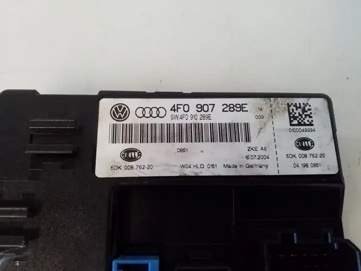 Audi A6 S6 C6 4F (2004 - 2008) 4F0907289E Модуль комфорта — фото 3