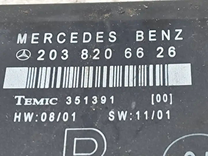 Mercedes-Benz C W203 (2000 - 2007) 2038206626 Блок управления дверью — фото 2