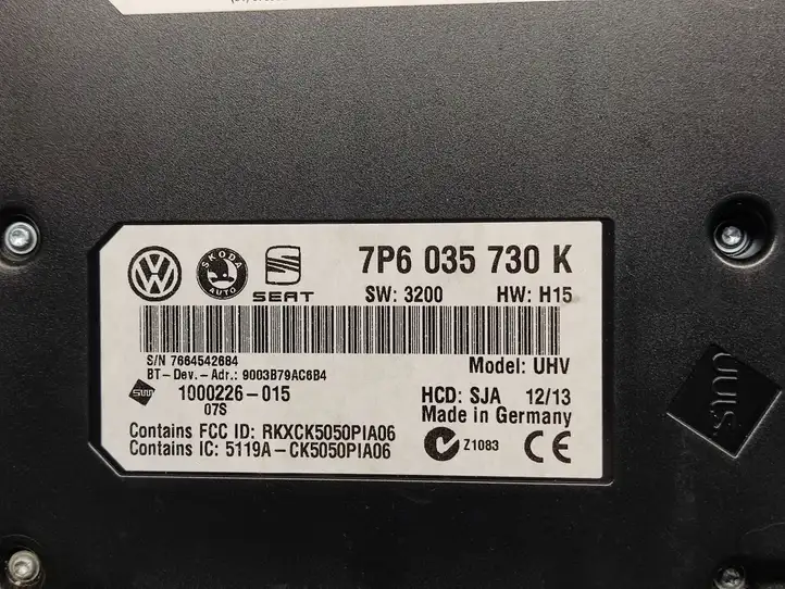 Volkswagen Jetta VI (2011 - 2018) 7P6035730K Модуль комфорта — фото 3