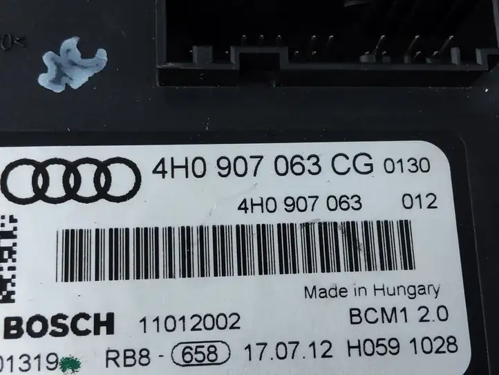 Audi A6 C7 (2011 - 2014) 4H0907063CG Модуль комфорта — фото 2