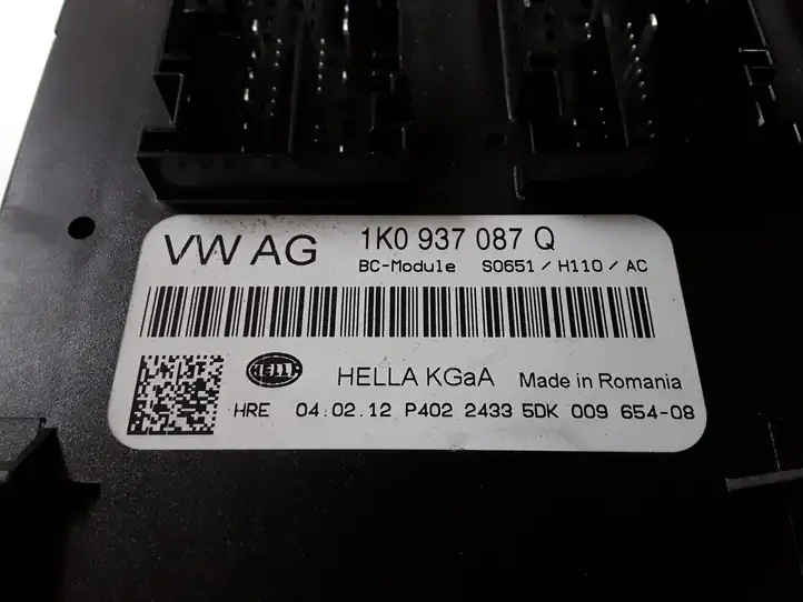 Skoda Octavia Mk2 (1Z) (2004 - 2013) 1K0937087Q Модуль комфорта — фото 2